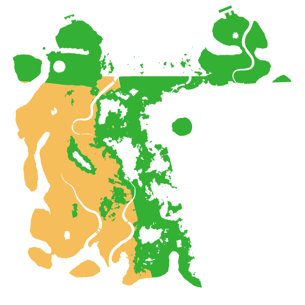 Biome Rust Map: Procedural Map, Size: 4500, Seed: 850028205
