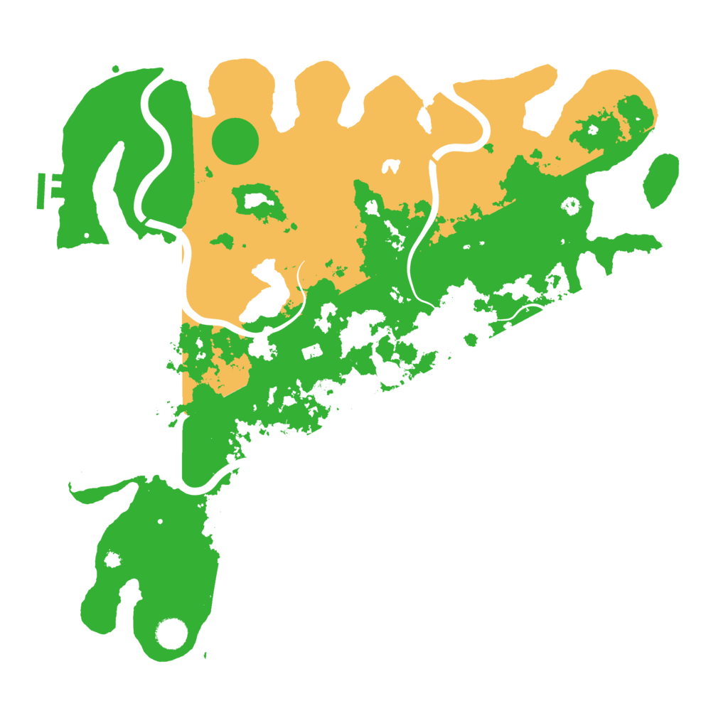 Biome Rust Map: Procedural Map, Size: 4096, Seed: 121602297