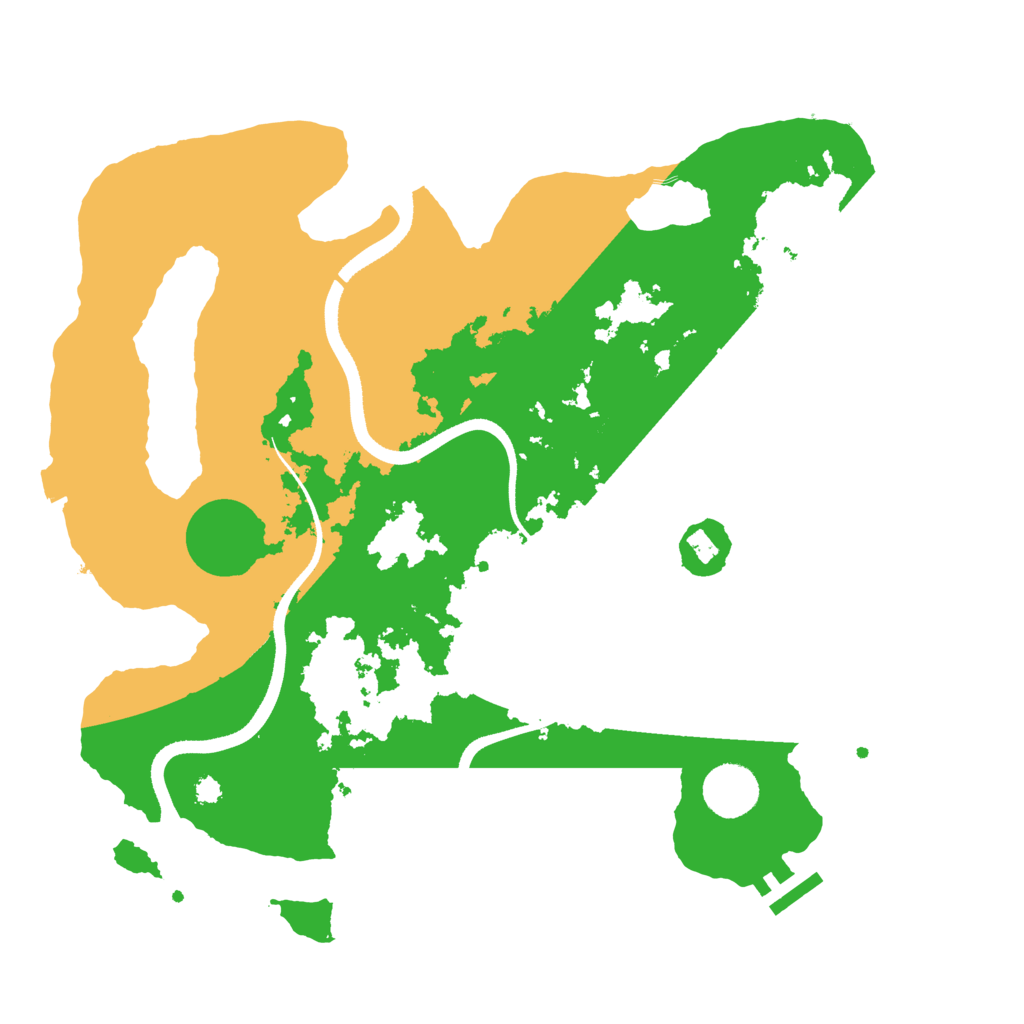 Biome Rust Map: Procedural Map, Size: 3500, Seed: 1779390000