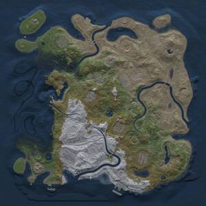 Thumbnail Rust Map: Procedural Map, Size: 4250, Seed: 41649817, 17 Monuments