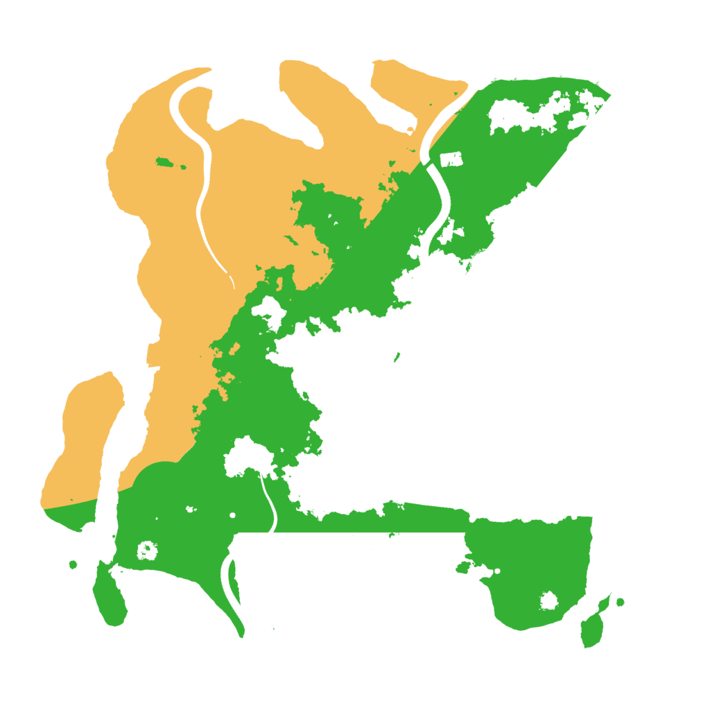 Biome Rust Map: Procedural Map, Size: 3500, Seed: 322980885