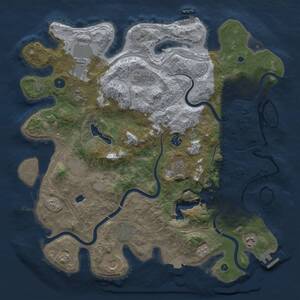 Thumbnail Rust Map: Procedural Map, Size: 4250, Seed: 1094912970, 16 Monuments