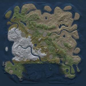Thumbnail Rust Map: Procedural Map, Size: 4500, Seed: 849474688, 17 Monuments