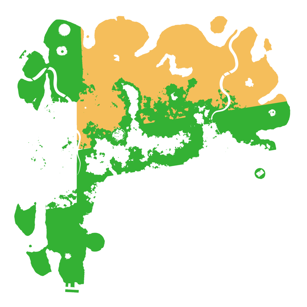 Biome Rust Map: Procedural Map, Size: 4600, Seed: 1754428748