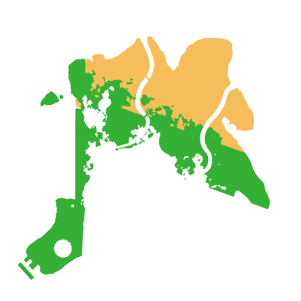 Biome Rust Map: Procedural Map, Size: 3000, Seed: 13377648