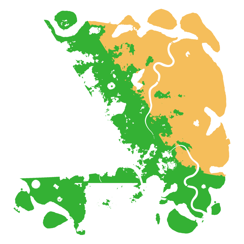 Biome Rust Map: Procedural Map, Size: 5000, Seed: 1194231476