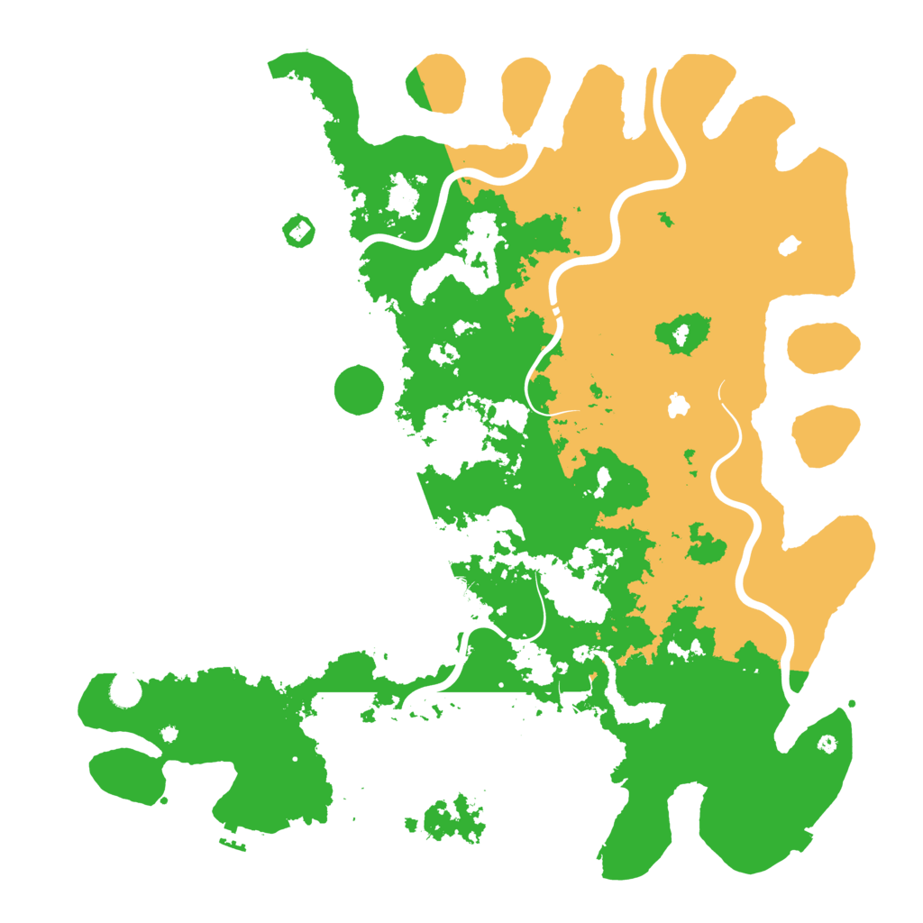 Biome Rust Map: Procedural Map, Size: 5000, Seed: 12288382