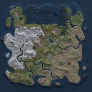 Thumbnail Rust Map: Procedural Map, Size: 4300, Seed: 1423951508, 16 Monuments