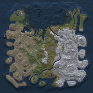 Thumbnail Rust Map: Procedural Map, Size: 4500, Seed: 324110176, 16 Monuments