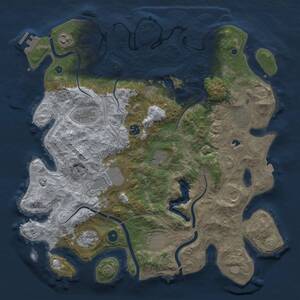 Thumbnail Rust Map: Procedural Map, Size: 4250, Seed: 907808716, 16 Monuments