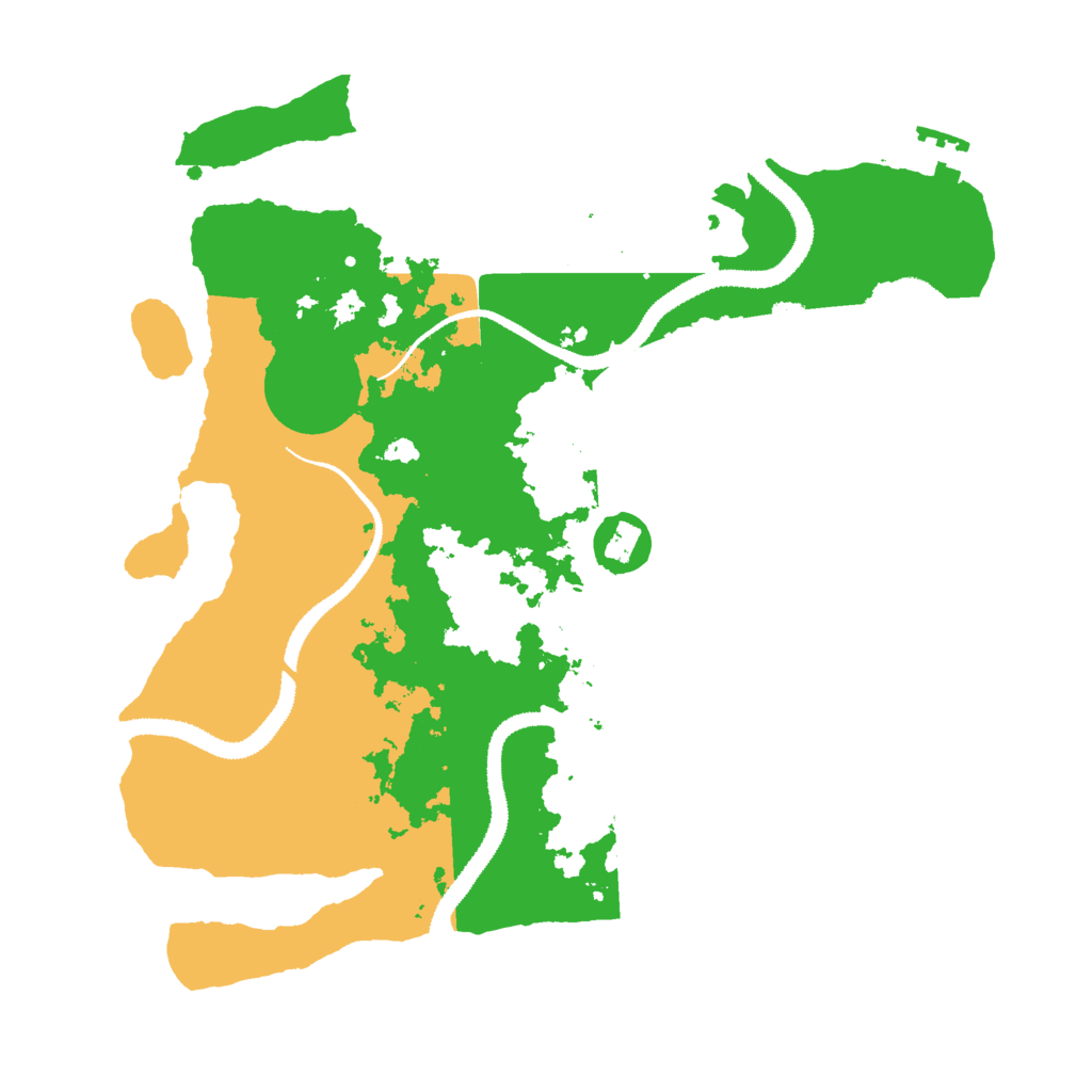 Biome Rust Map: Procedural Map, Size: 3000, Seed: 68954325