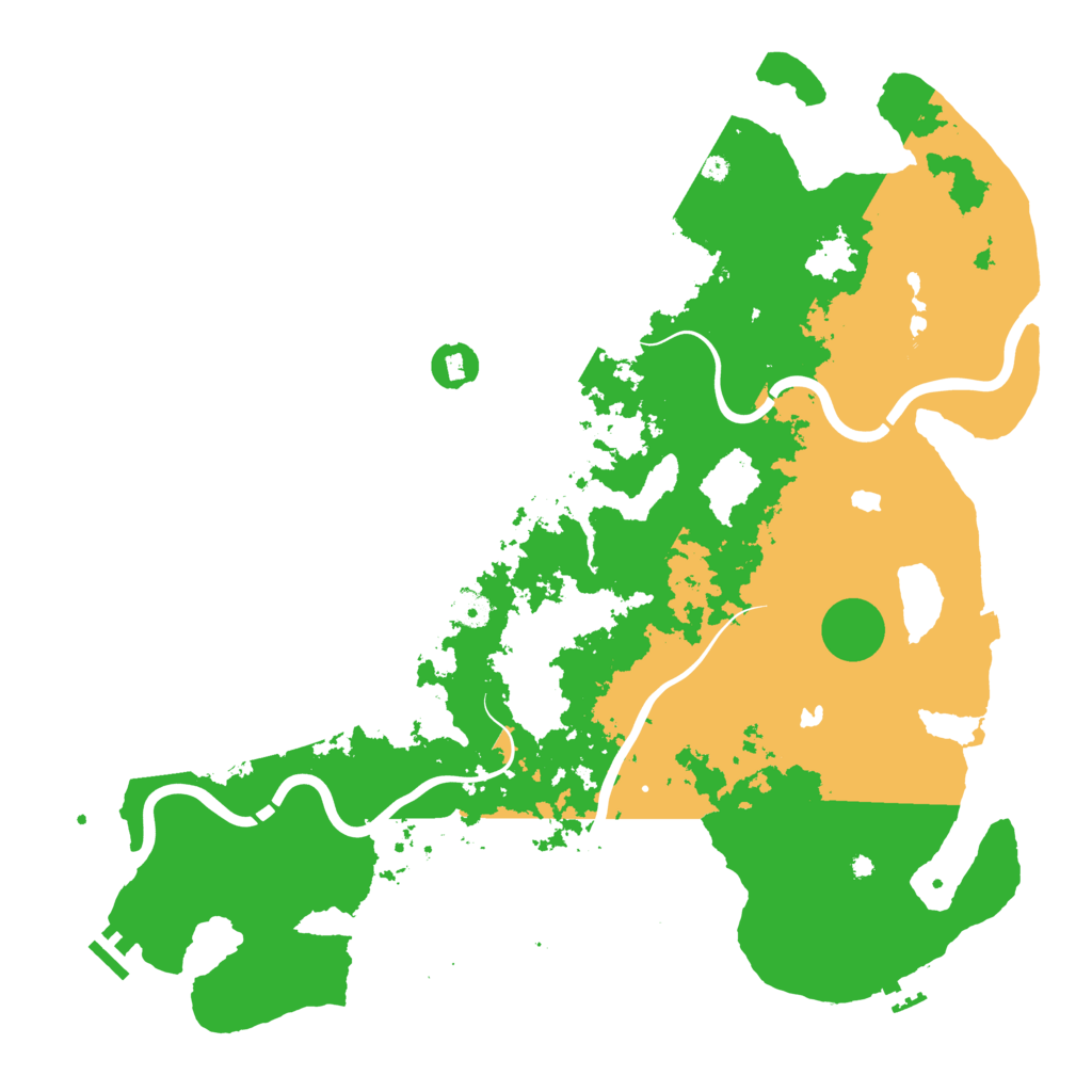 Biome Rust Map: Procedural Map, Size: 4550, Seed: 24065351