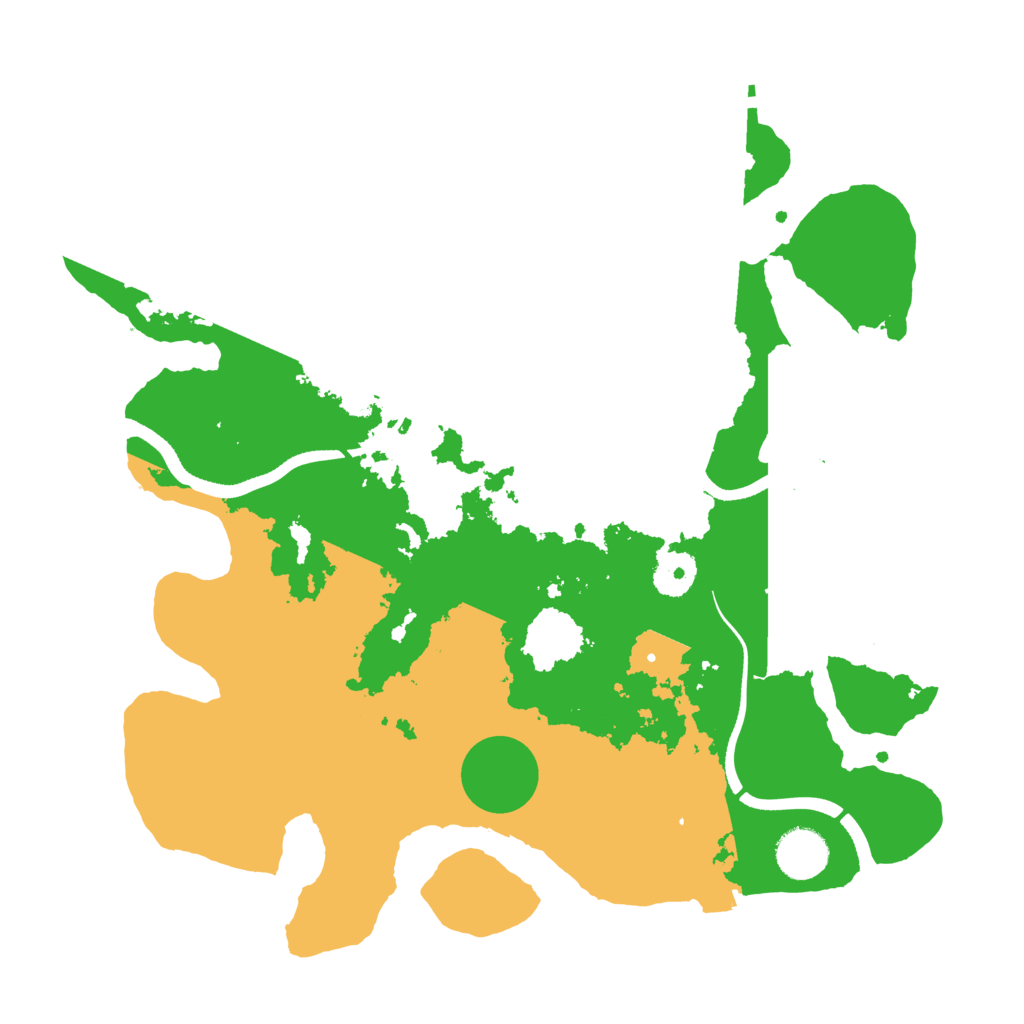 Biome Rust Map: Procedural Map, Size: 3500, Seed: 341815569