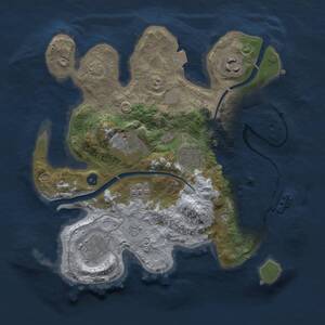 Thumbnail Rust Map: Procedural Map, Size: 2800, Seed: 1903960186, 10 Monuments