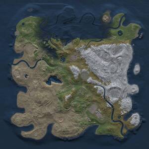 Thumbnail Rust Map: Procedural Map, Size: 4250, Seed: 1986115872, 17 Monuments