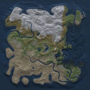 Thumbnail Rust Map: Procedural Map, Size: 4250, Seed: 729498591, 17 Monuments