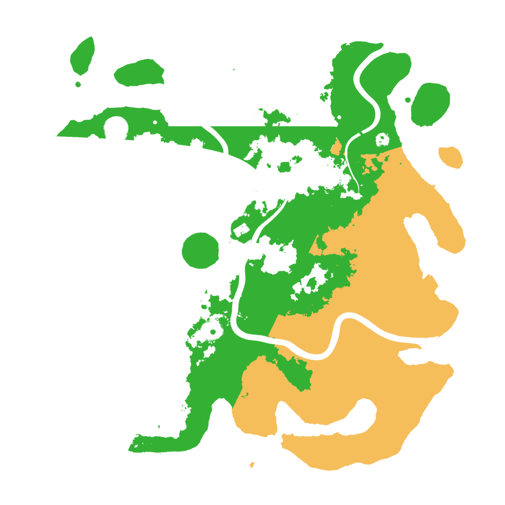 Biome Rust Map: Procedural Map, Size: 3700, Seed: 228999663