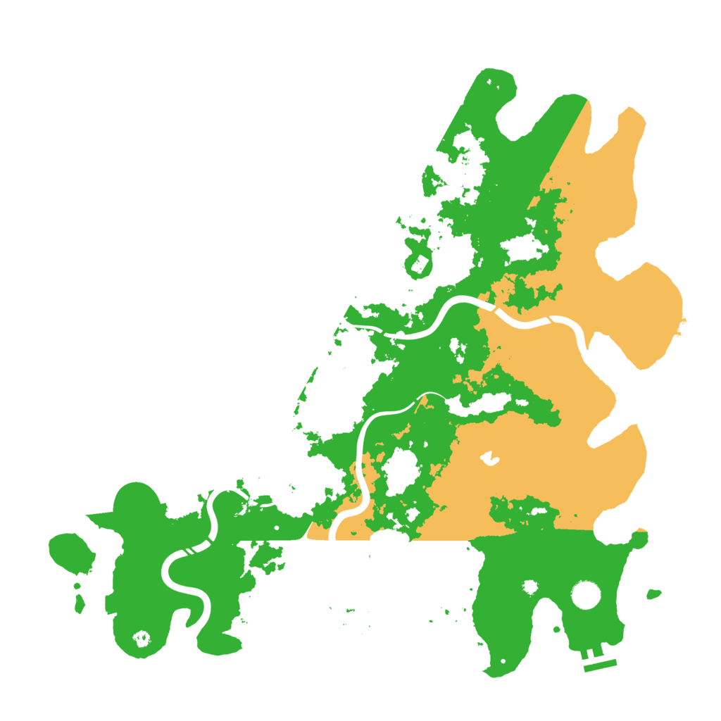 Biome Rust Map: Procedural Map, Size: 4400, Seed: 180248564