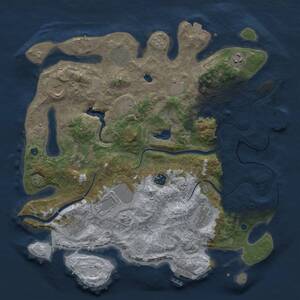 Thumbnail Rust Map: Procedural Map, Size: 4000, Seed: 1141138230, 17 Monuments