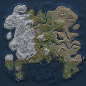 Thumbnail Rust Map: Procedural Map, Size: 4300, Seed: 20260507, 15 Monuments