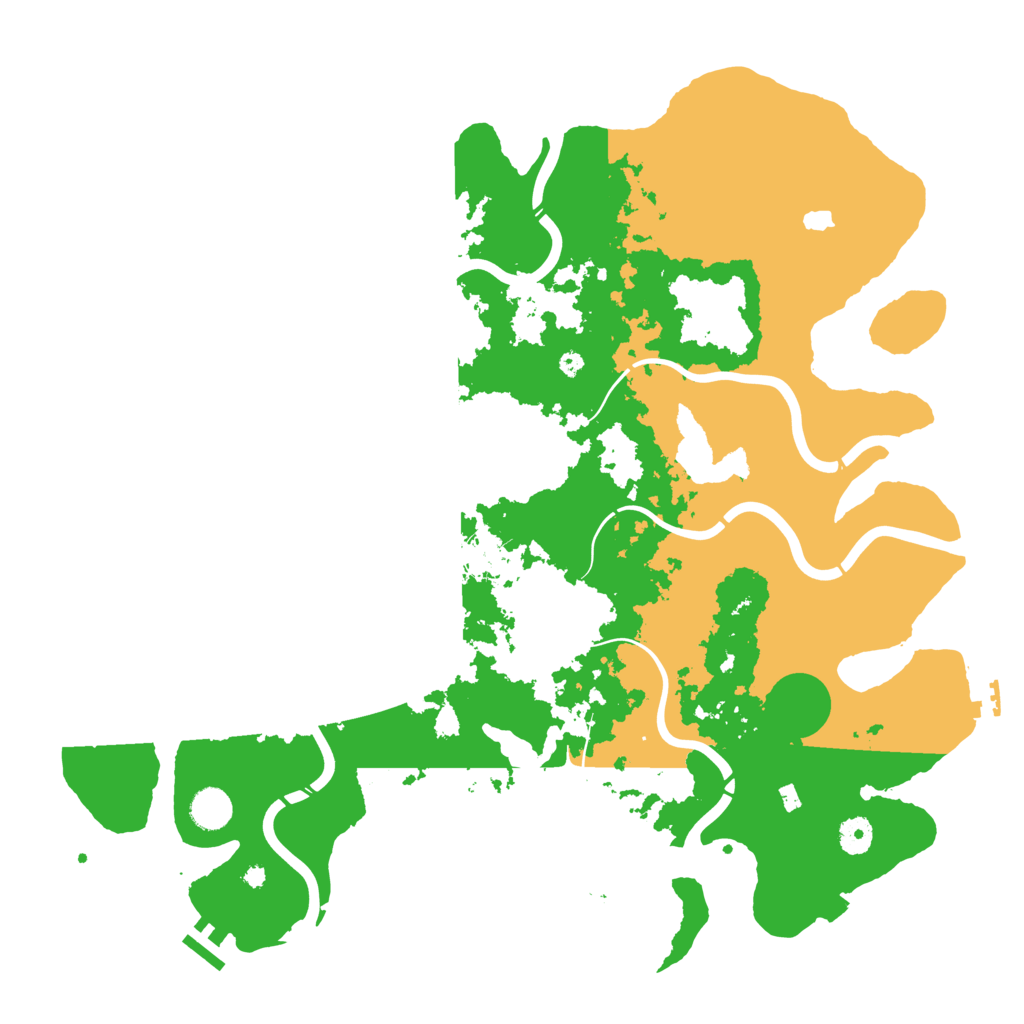 Biome Rust Map: Procedural Map, Size: 4300, Seed: 20260507