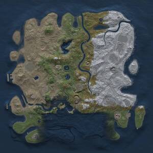 Thumbnail Rust Map: Procedural Map, Size: 4250, Seed: 1169090959, 16 Monuments