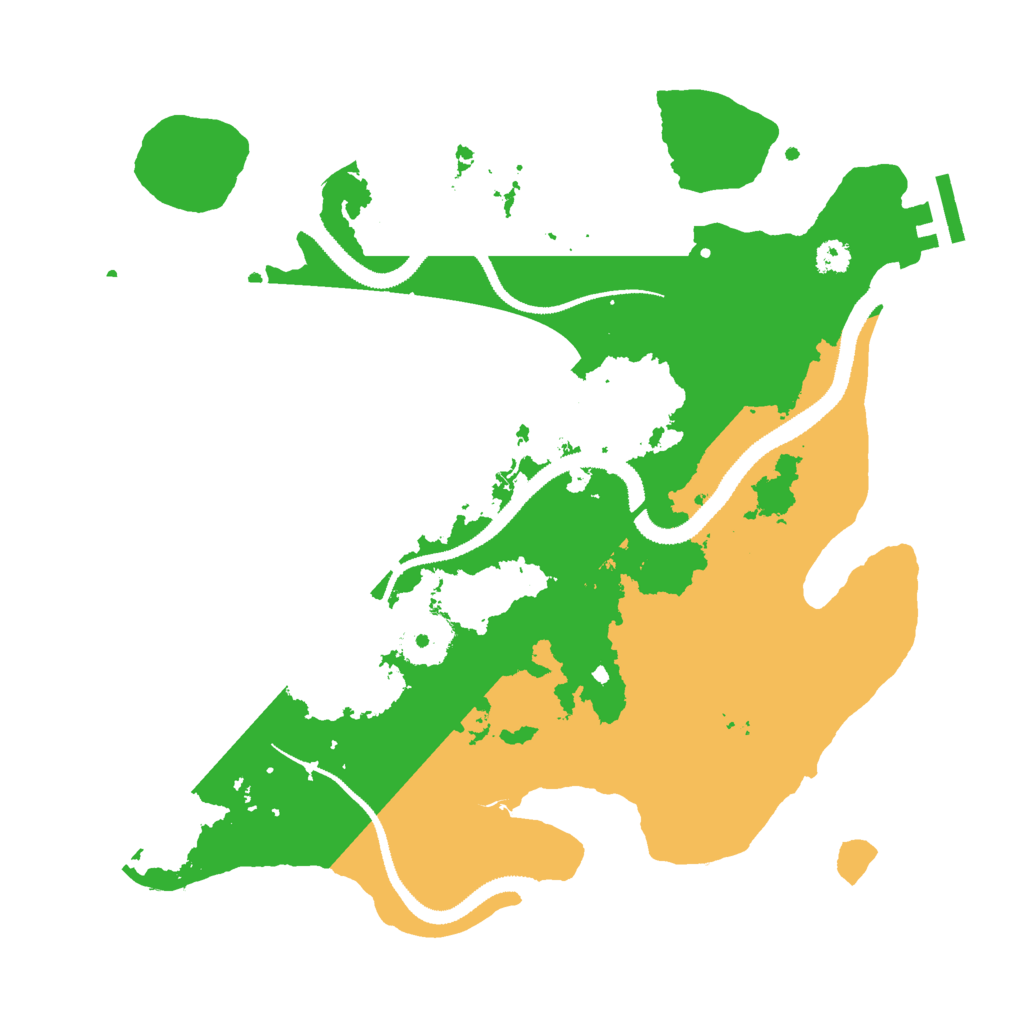 Biome Rust Map: Procedural Map, Size: 3000, Seed: 103395172