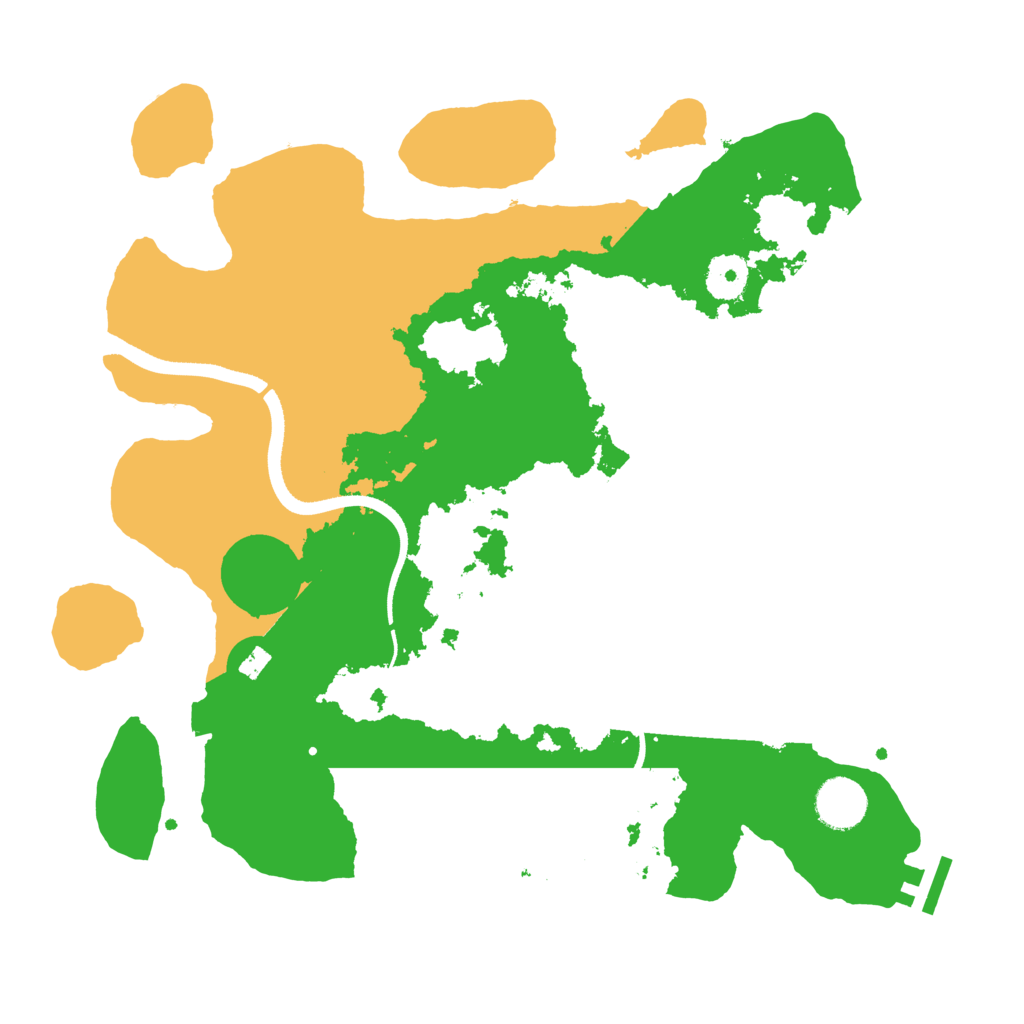 Biome Rust Map: Procedural Map, Size: 3500, Seed: 49924