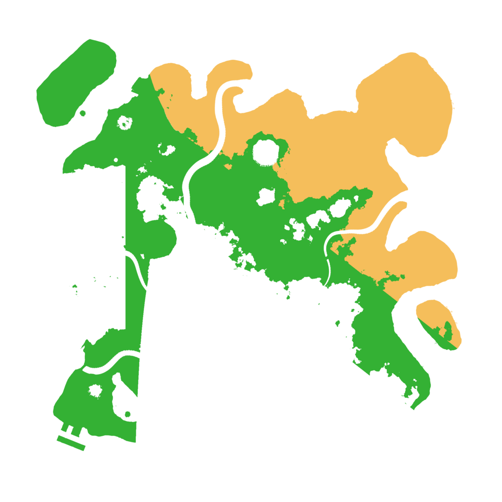 Biome Rust Map: Procedural Map, Size: 3500, Seed: 1505295685