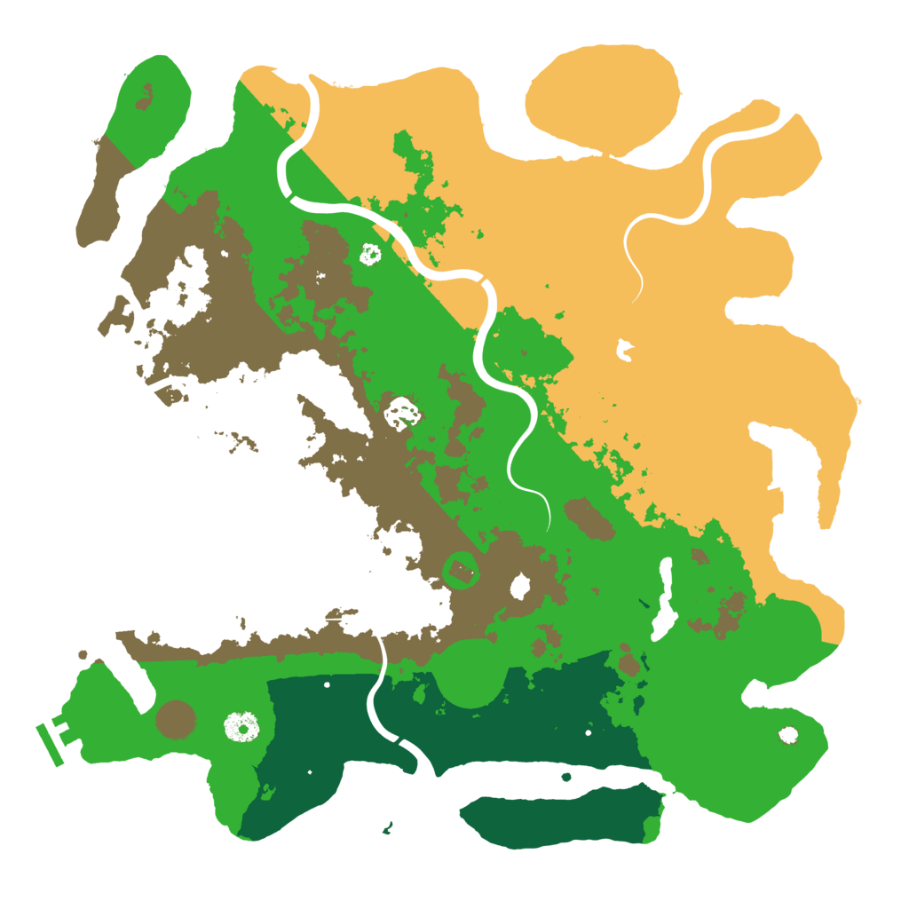 Biome Rust Map: Procedural Map, Size: 4050, Seed: 1378353437