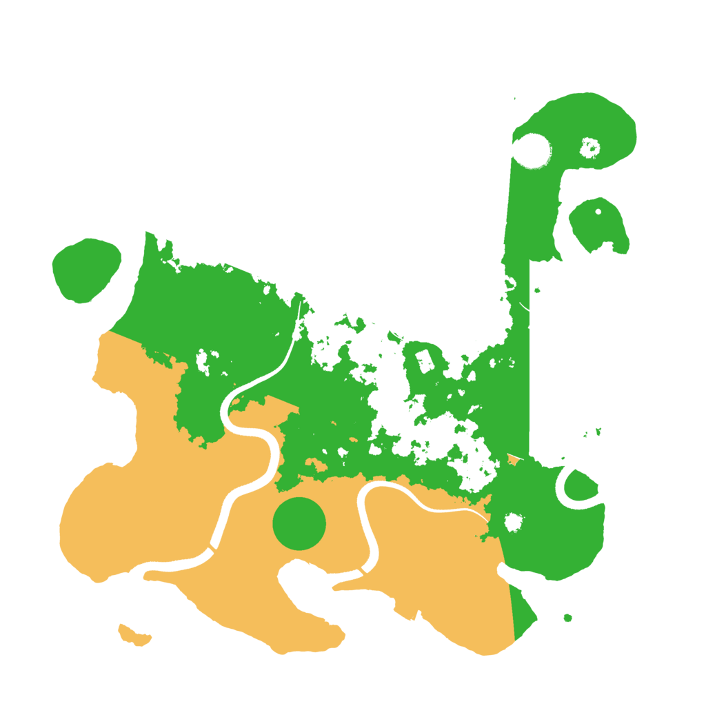 Biome Rust Map: Procedural Map, Size: 3500, Seed: 525509028