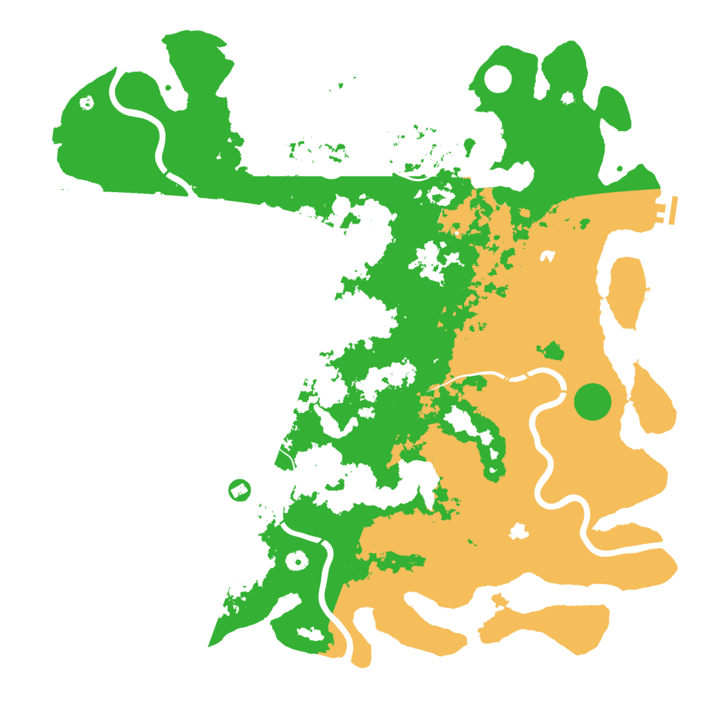 Biome Rust Map: Procedural Map, Size: 5000, Seed: 66617