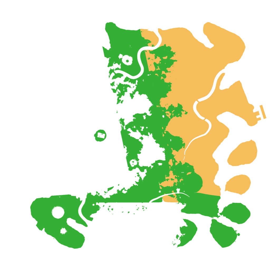 Biome Rust Map: Procedural Map, Size: 3900, Seed: 45700