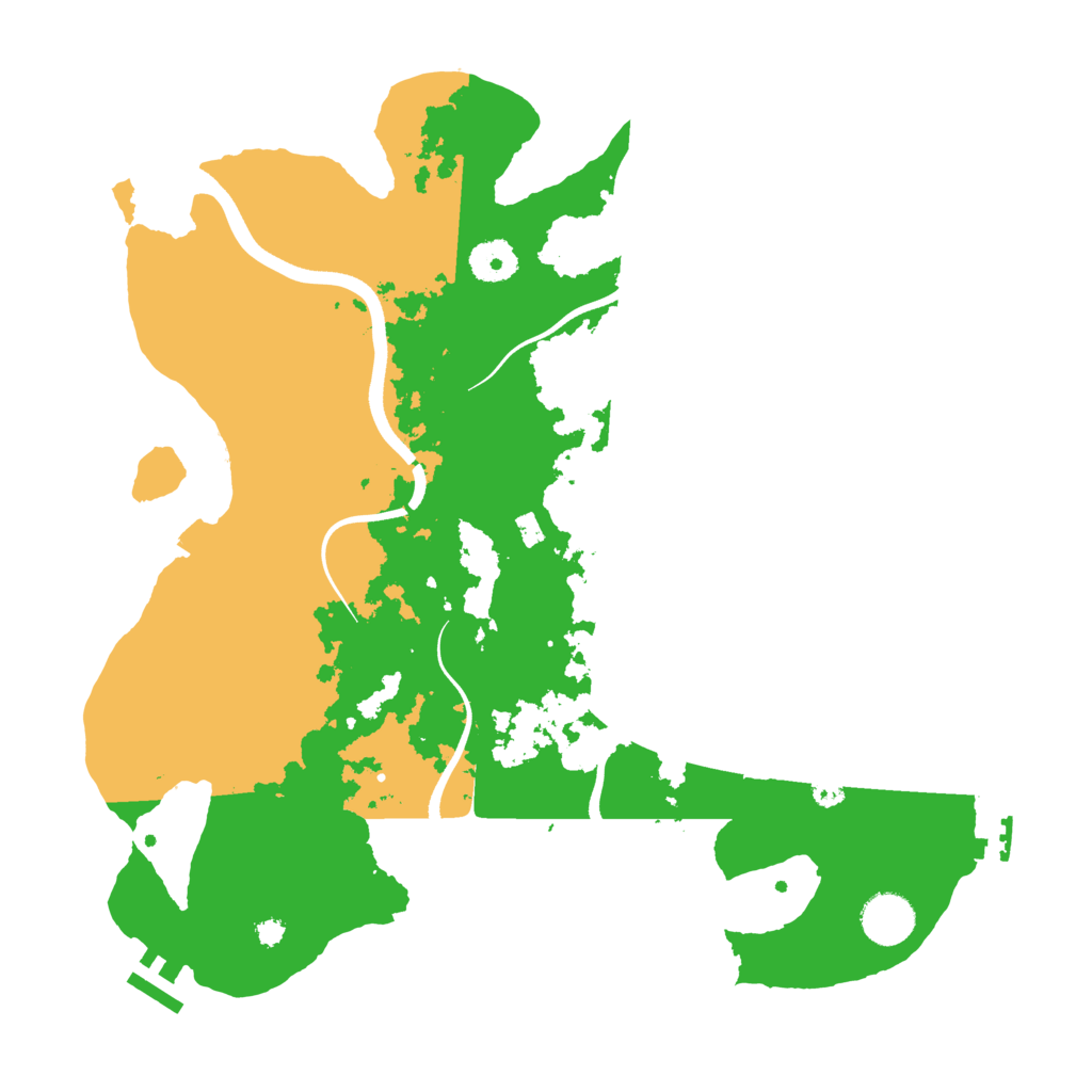 Biome Rust Map: Procedural Map, Size: 3650, Seed: 29156891