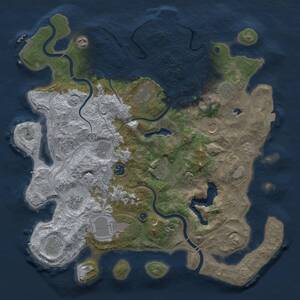 Thumbnail Rust Map: Procedural Map, Size: 4250, Seed: 1064338378, 17 Monuments