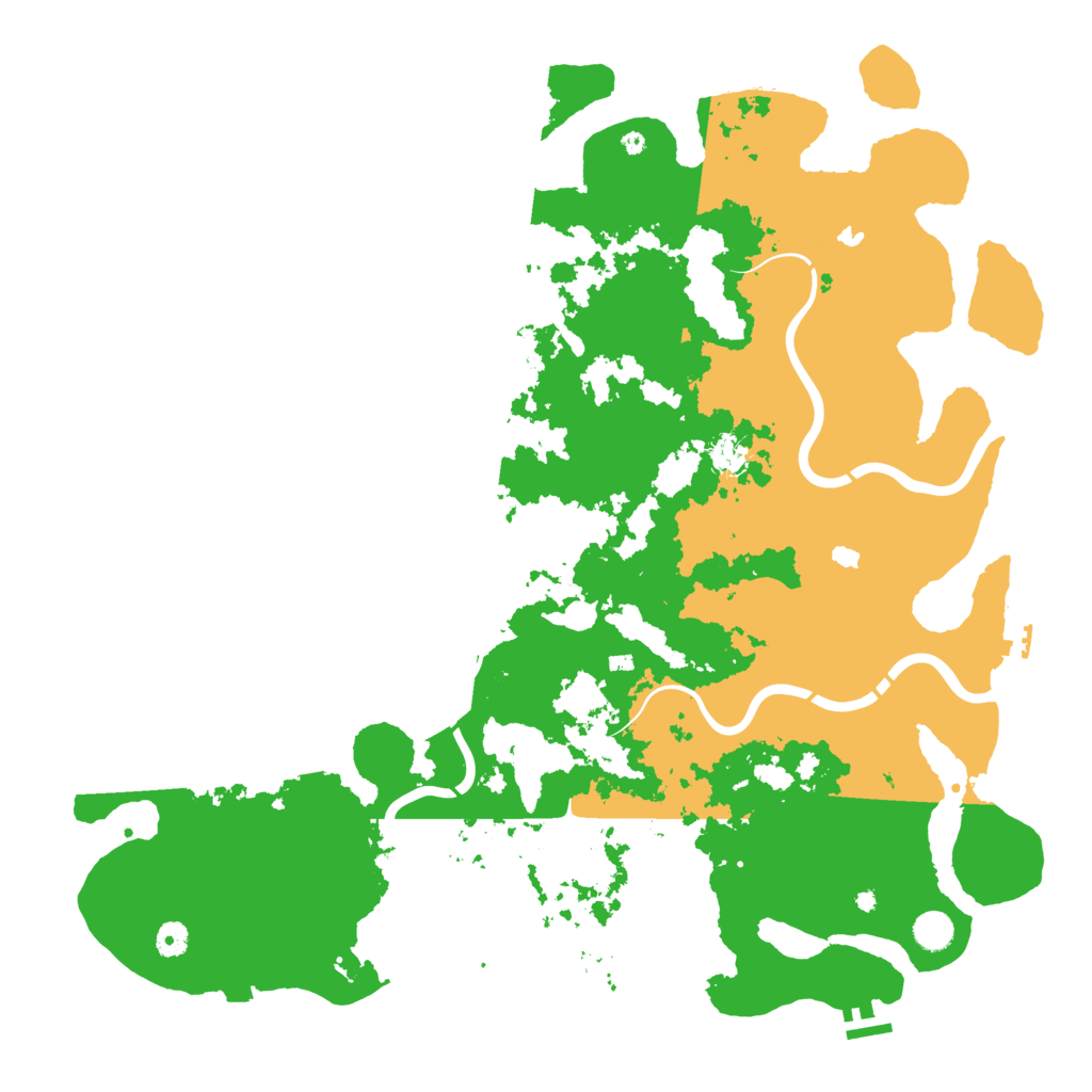 Biome Rust Map: Procedural Map, Size: 4800, Seed: 552878999