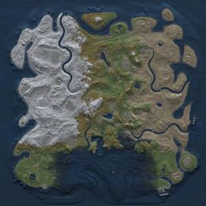 Thumbnail Rust Map: Procedural Map, Size: 4800, Seed: 552878999, 17 Monuments