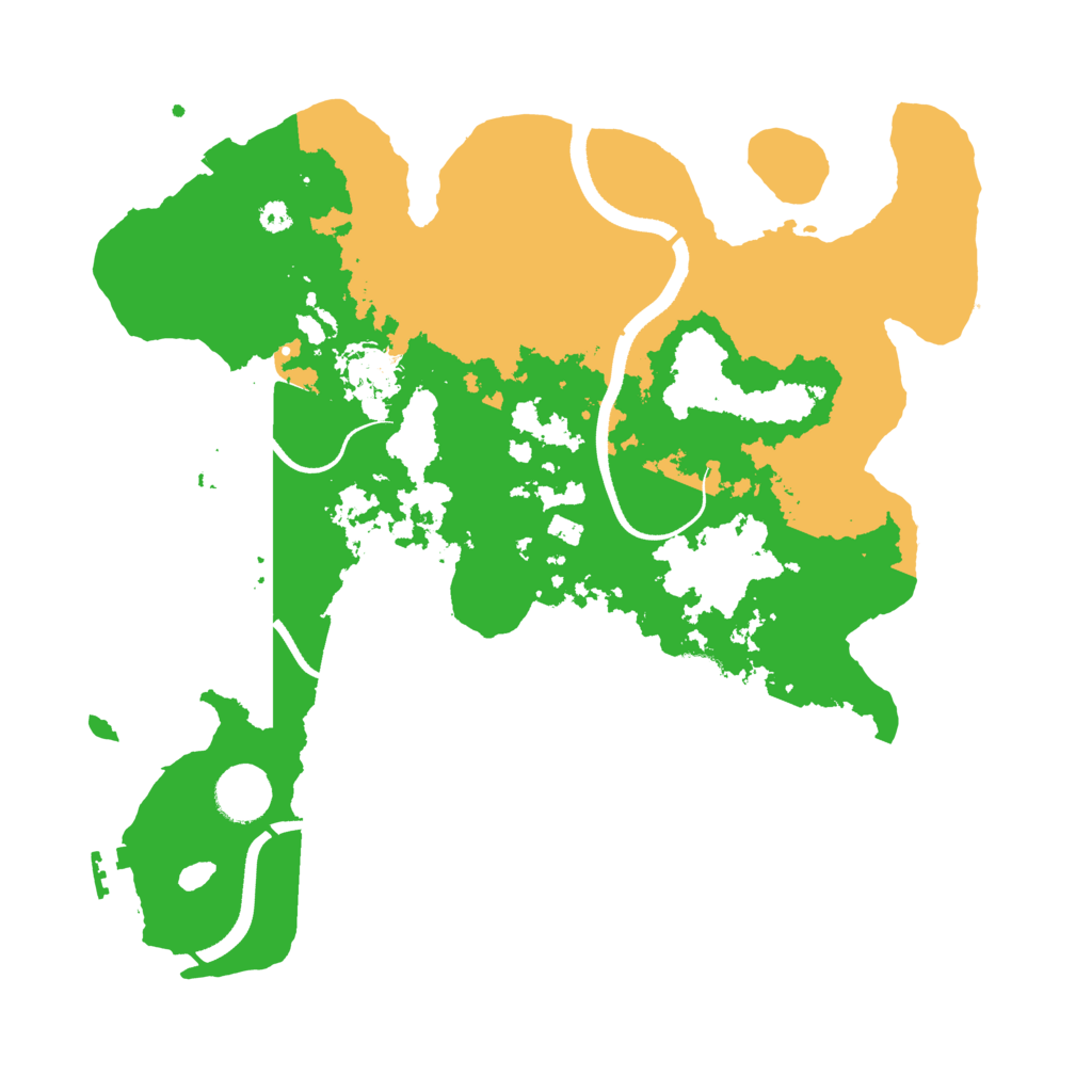Biome Rust Map: Procedural Map, Size: 3500, Seed: 13389