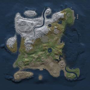 Thumbnail Rust Map: Procedural Map, Size: 3000, Seed: 924696995, 12 Monuments