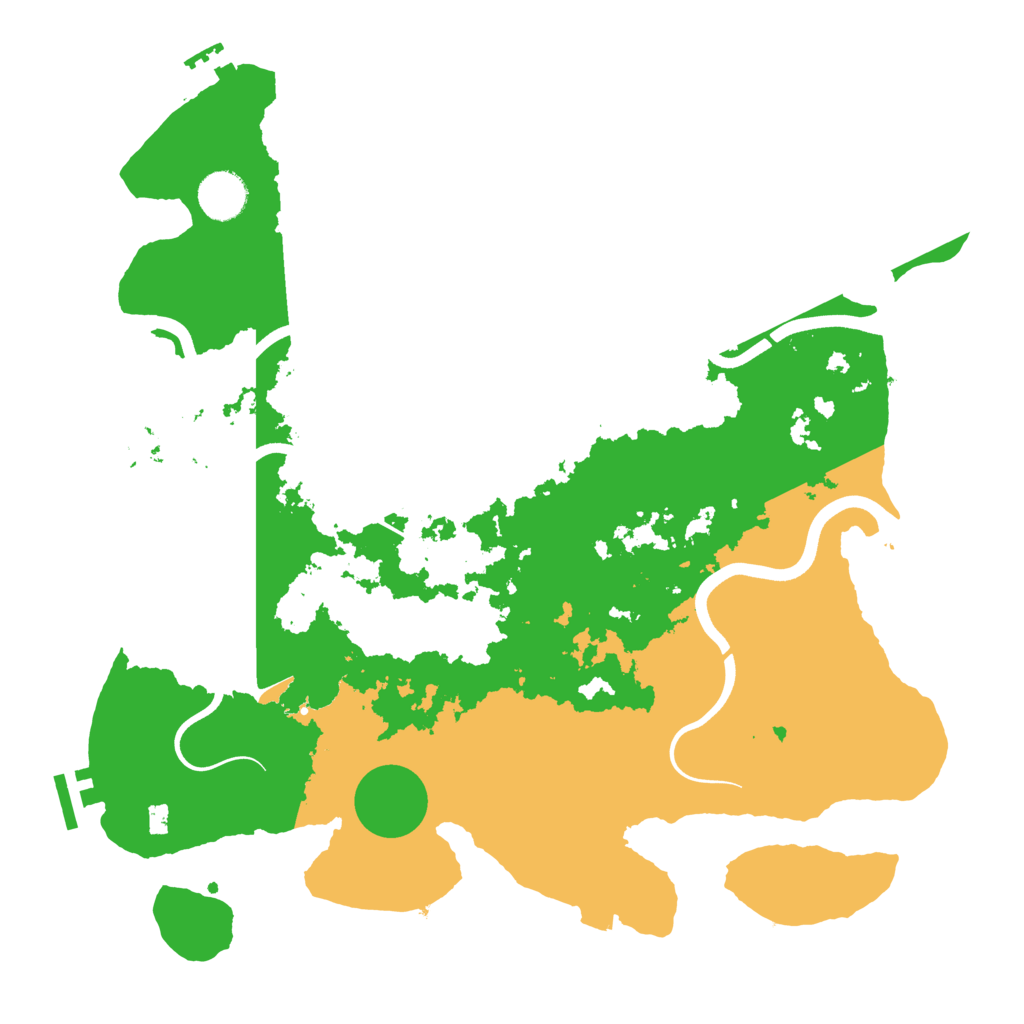 Biome Rust Map: Procedural Map, Size: 3700, Seed: 874822287