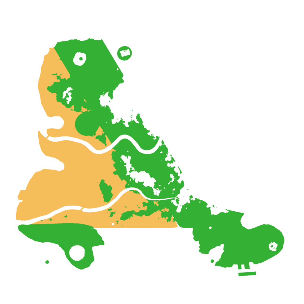 Biome Rust Map: Procedural Map, Size: 3500, Seed: 1095210706