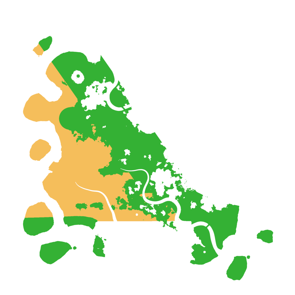 Biome Rust Map: Procedural Map, Size: 3500, Seed: 161229749