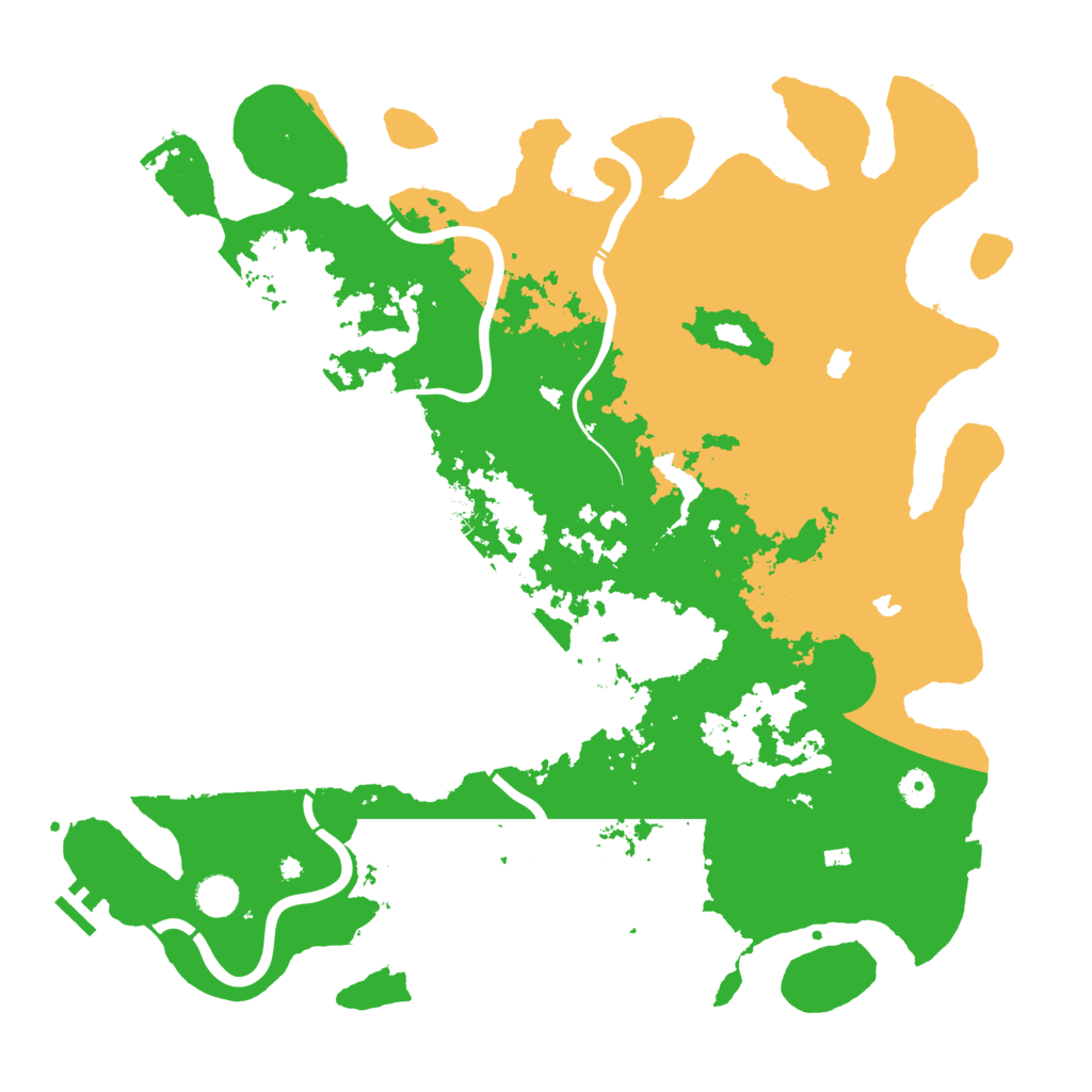 Biome Rust Map: Procedural Map, Size: 4500, Seed: 88523877