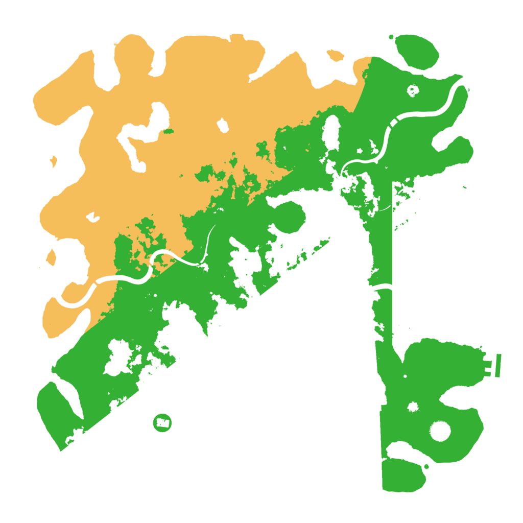 Biome Rust Map: Procedural Map, Size: 4500, Seed: 1326921642
