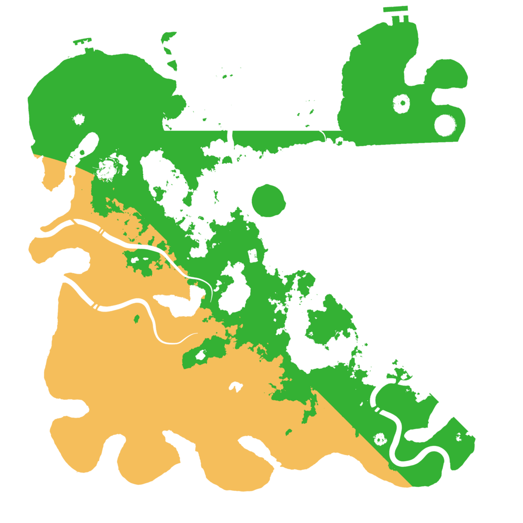 Biome Rust Map: Procedural Map, Size: 4300, Seed: 3998634