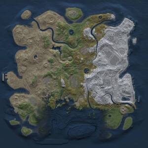 Thumbnail Rust Map: Procedural Map, Size: 4250, Seed: 813294737, 17 Monuments
