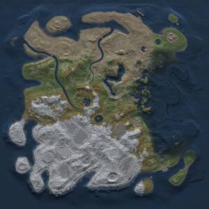 Thumbnail Rust Map: Procedural Map, Size: 4000, Seed: 790164619, 17 Monuments