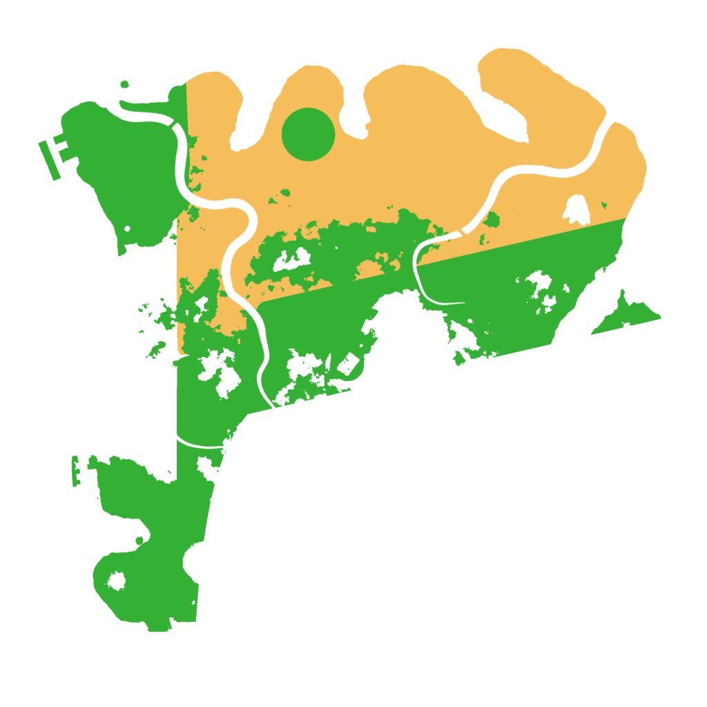 Biome Rust Map: Procedural Map, Size: 3500, Seed: 1268681661