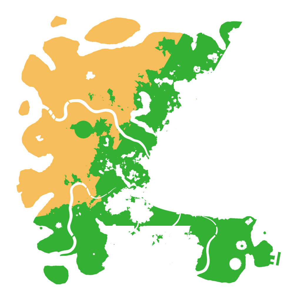 Biome Rust Map: Procedural Map, Size: 4500, Seed: 196591