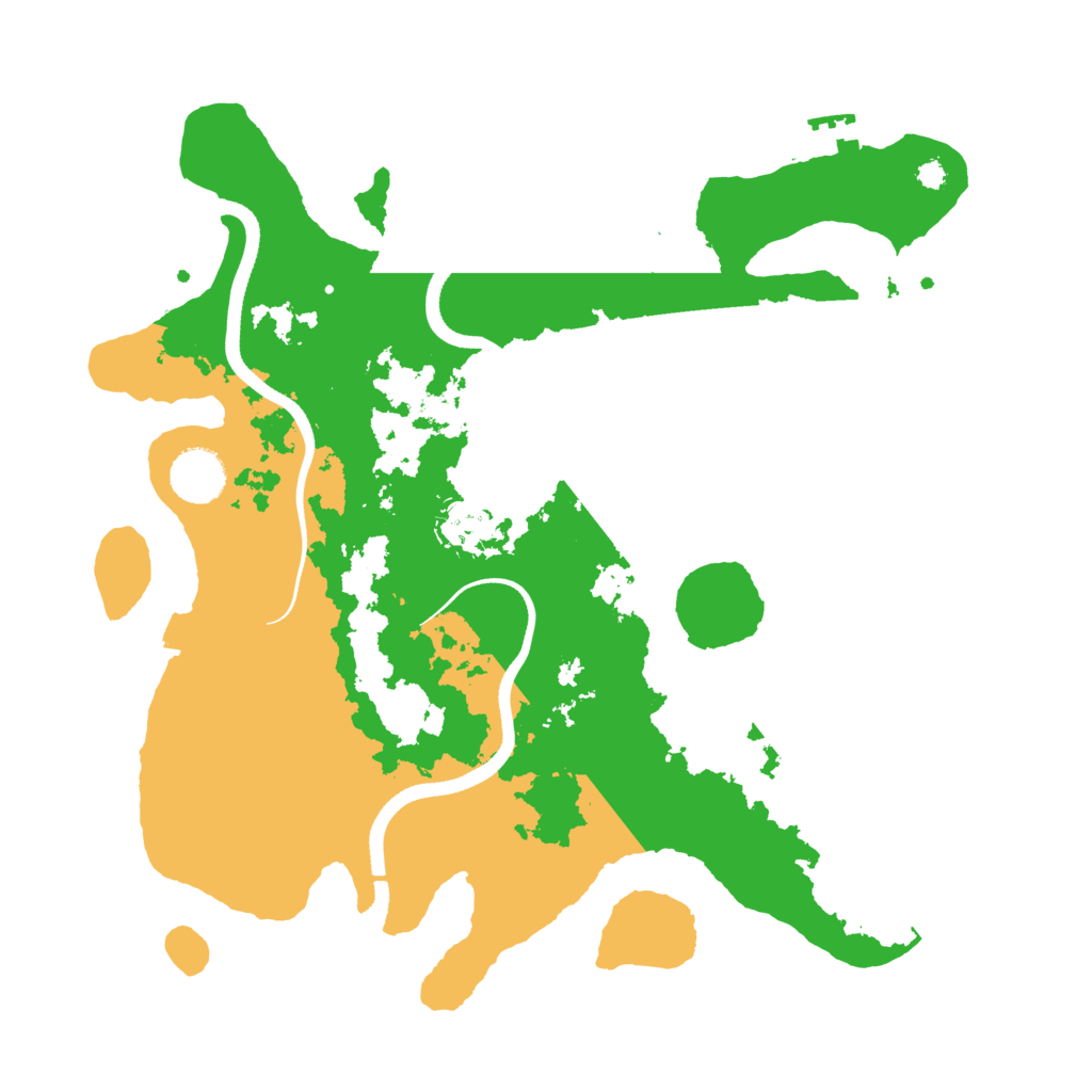 Biome Rust Map: Procedural Map, Size: 3500, Seed: 149517732